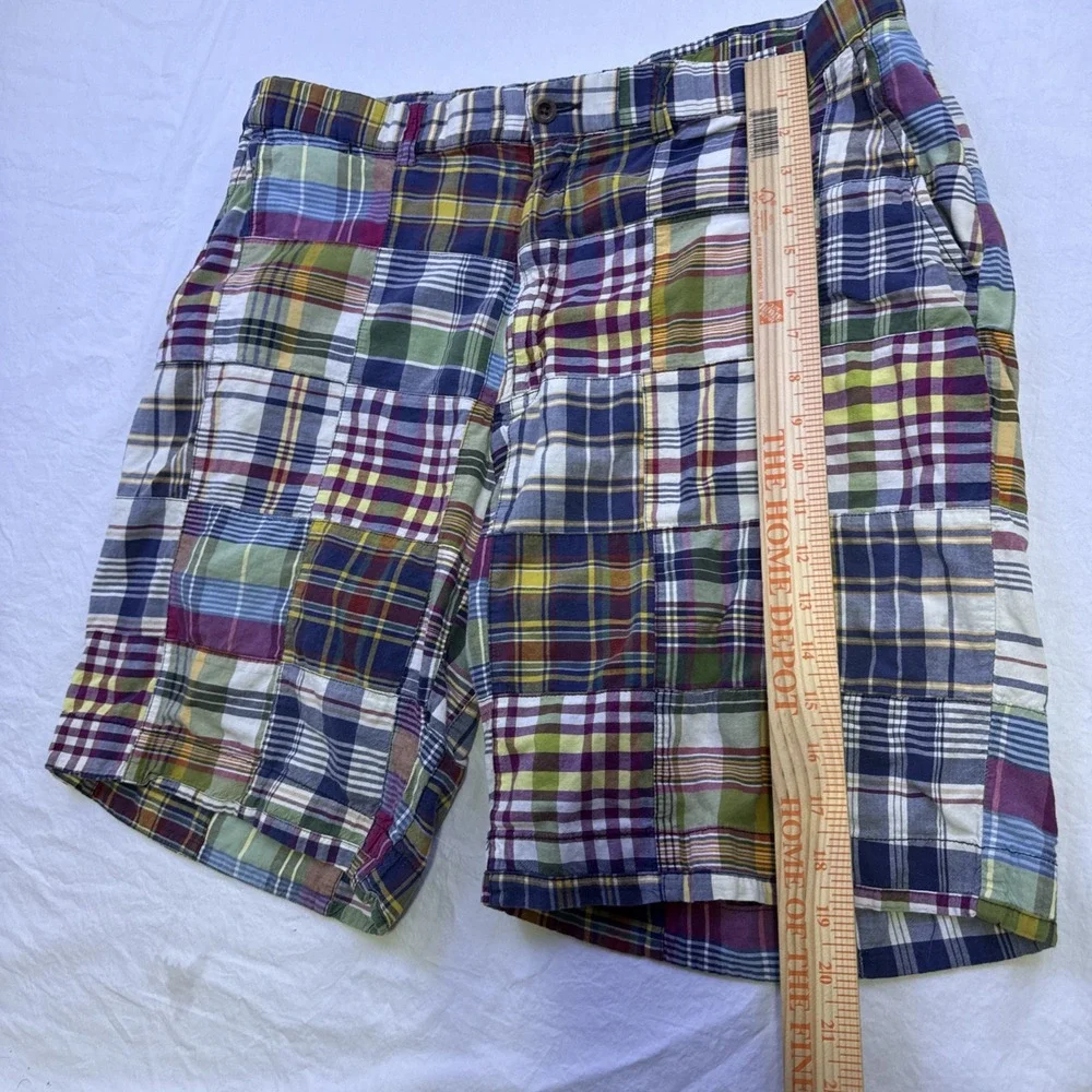 Polo Ralph Lauren Shorts Mens 38 Multicolor Madras Plaid Cargo Pockets Preppy